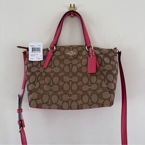 SOLD! Coach Brown and Pink Women's Bag